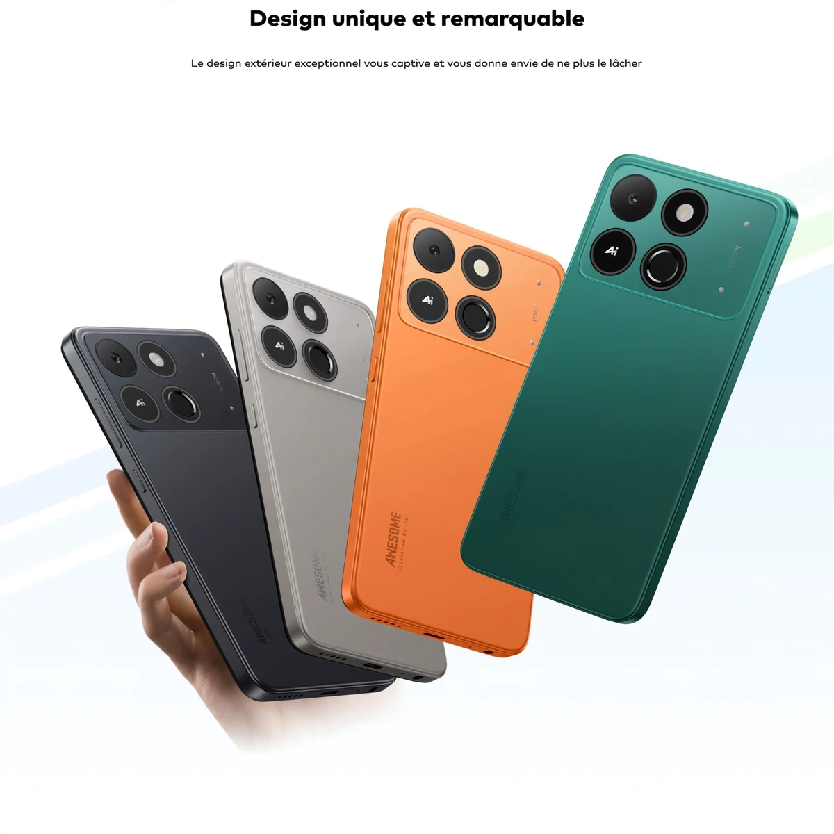 itel A50Cs — Écran 6.6'' qHD+ | 64Go + RAM extensible à 4Go | Batterie 4000mAh | Empreinte digitale & Face ID | Livraison Gabon | Kadmarket